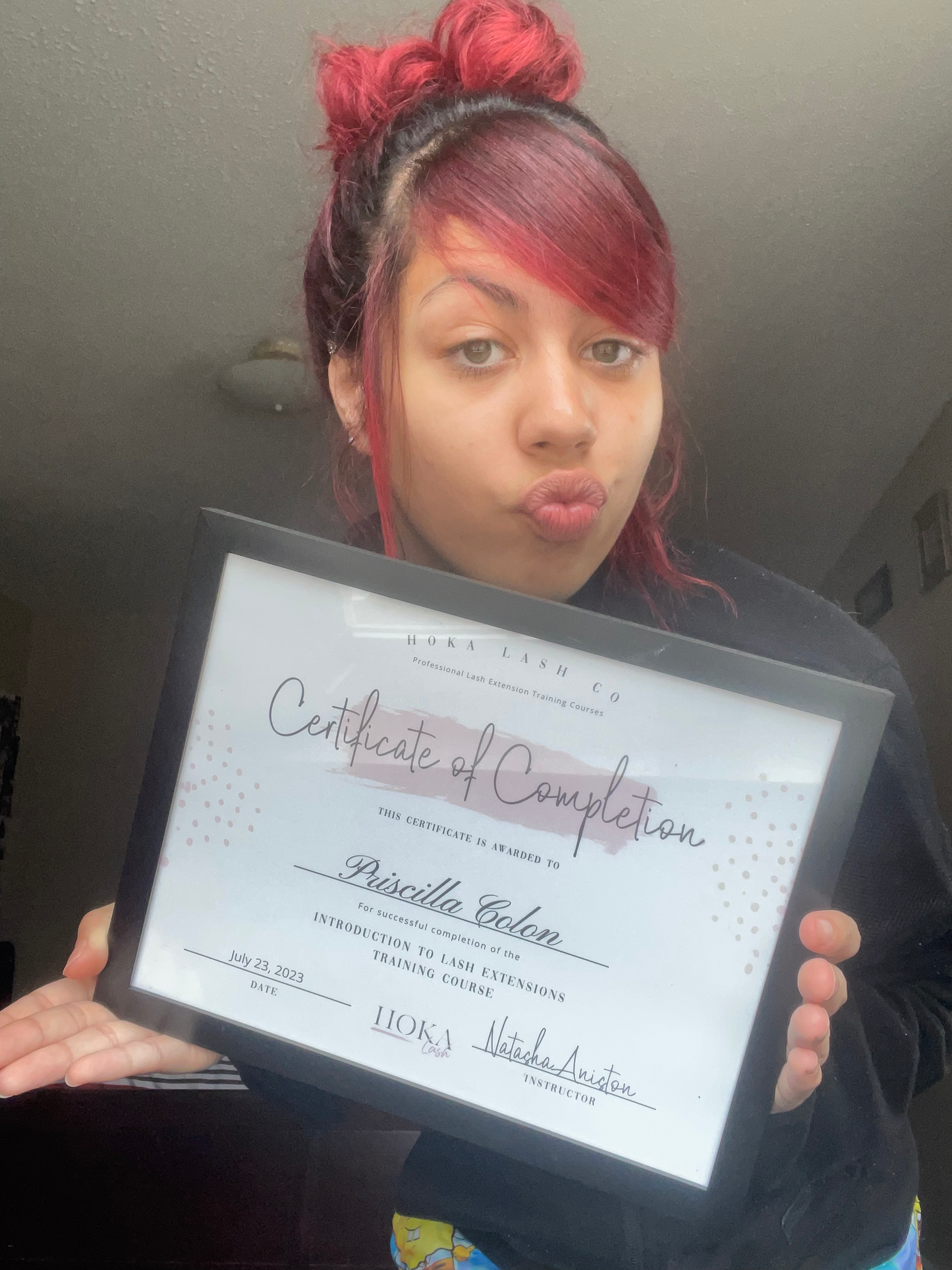 Hoka Lash Official Certificate of Completion