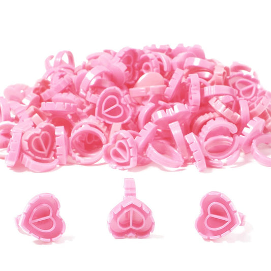 100PC Heart-Shaped Ring Cup