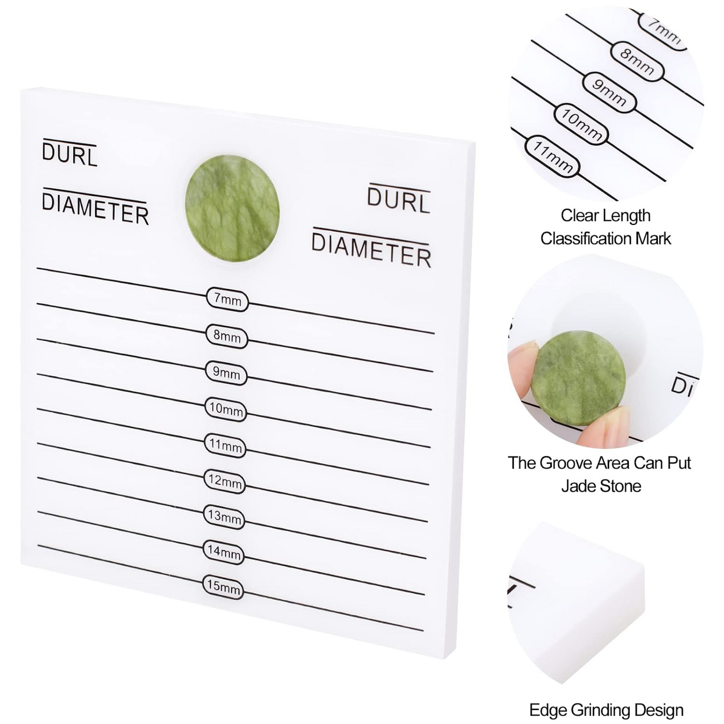 2-in-1 Adhesive Pallet With Jade Stone,