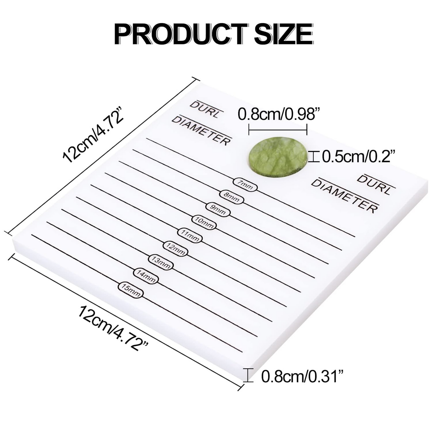 2-in-1 Adhesive Pallet With Jade Stone,