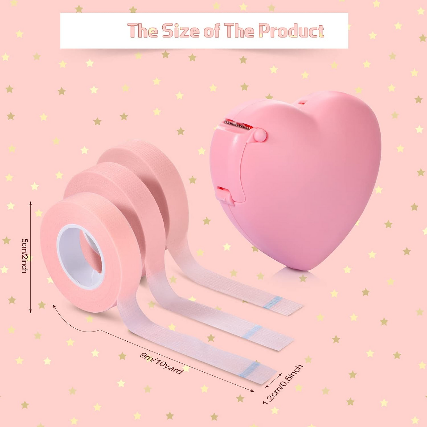 Heart Shaped Tape Cutter With Perforated Tape