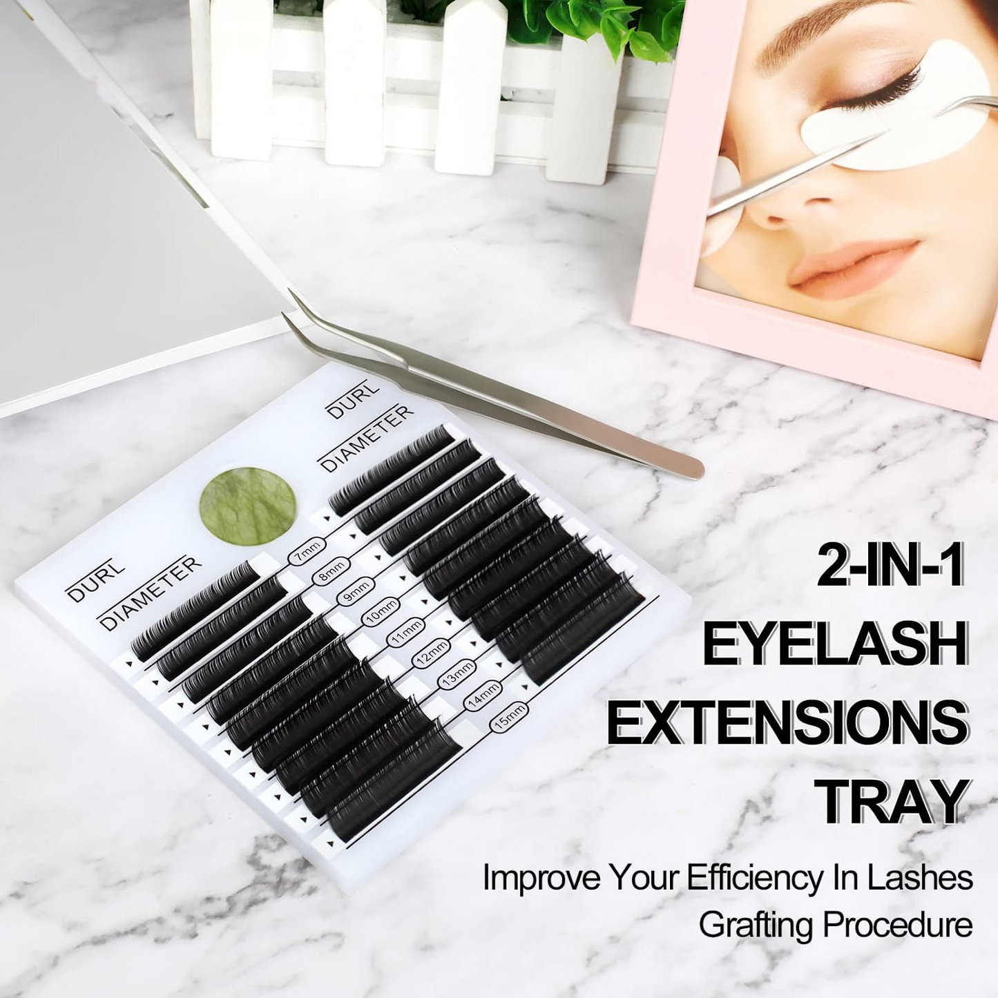 2-in-1 Adhesive Pallet With Jade Stone,