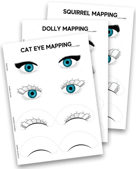 Lash Mapping Practice Sheets