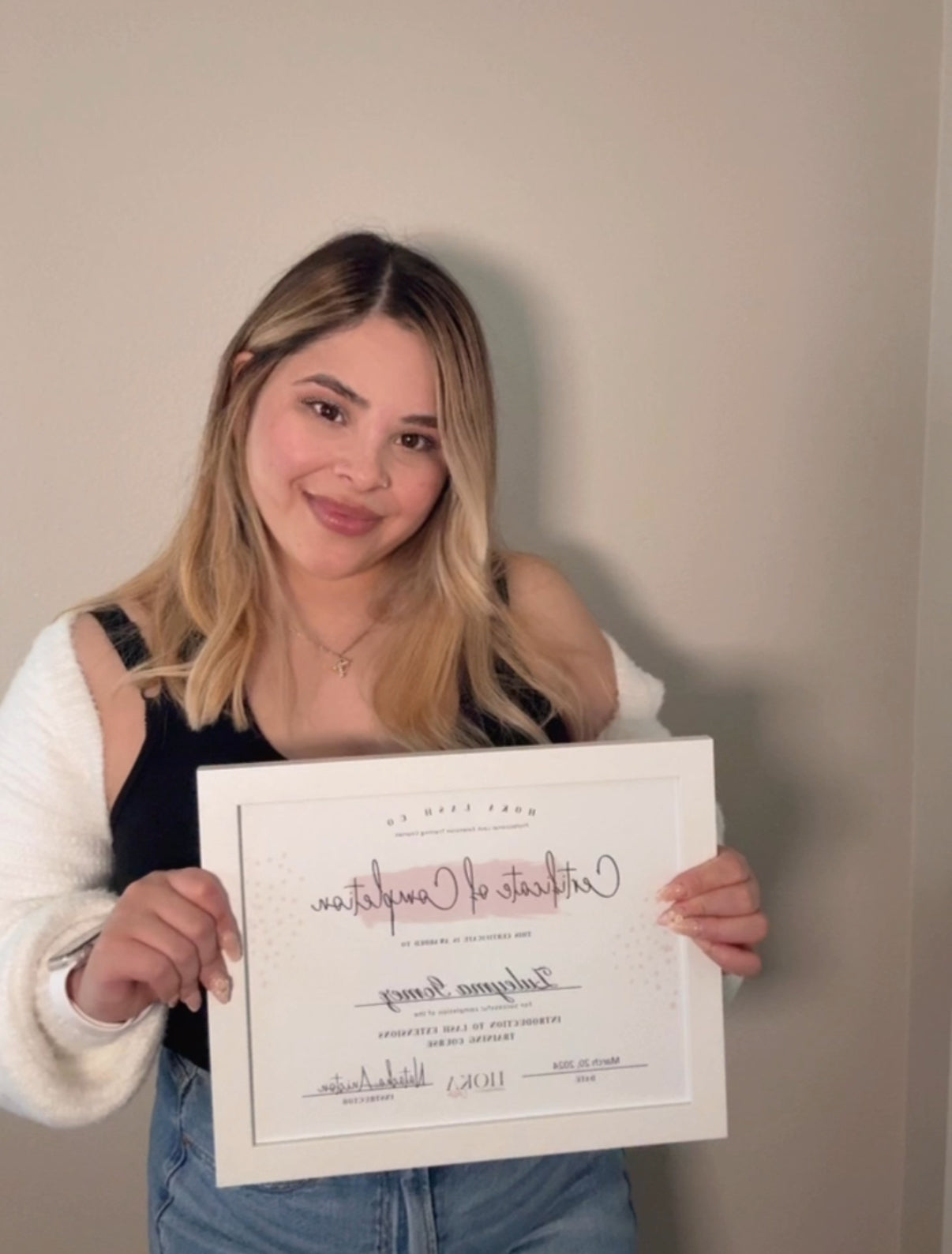 Hoka Lash Official Certificate of Completion