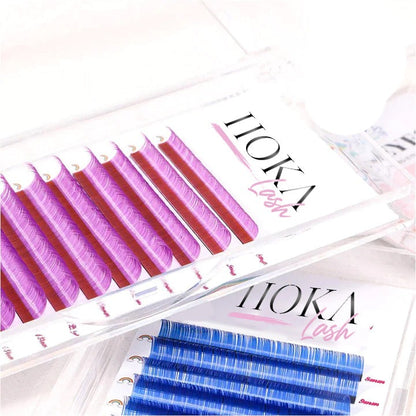 Rainbow Colored Eyelash Extensions